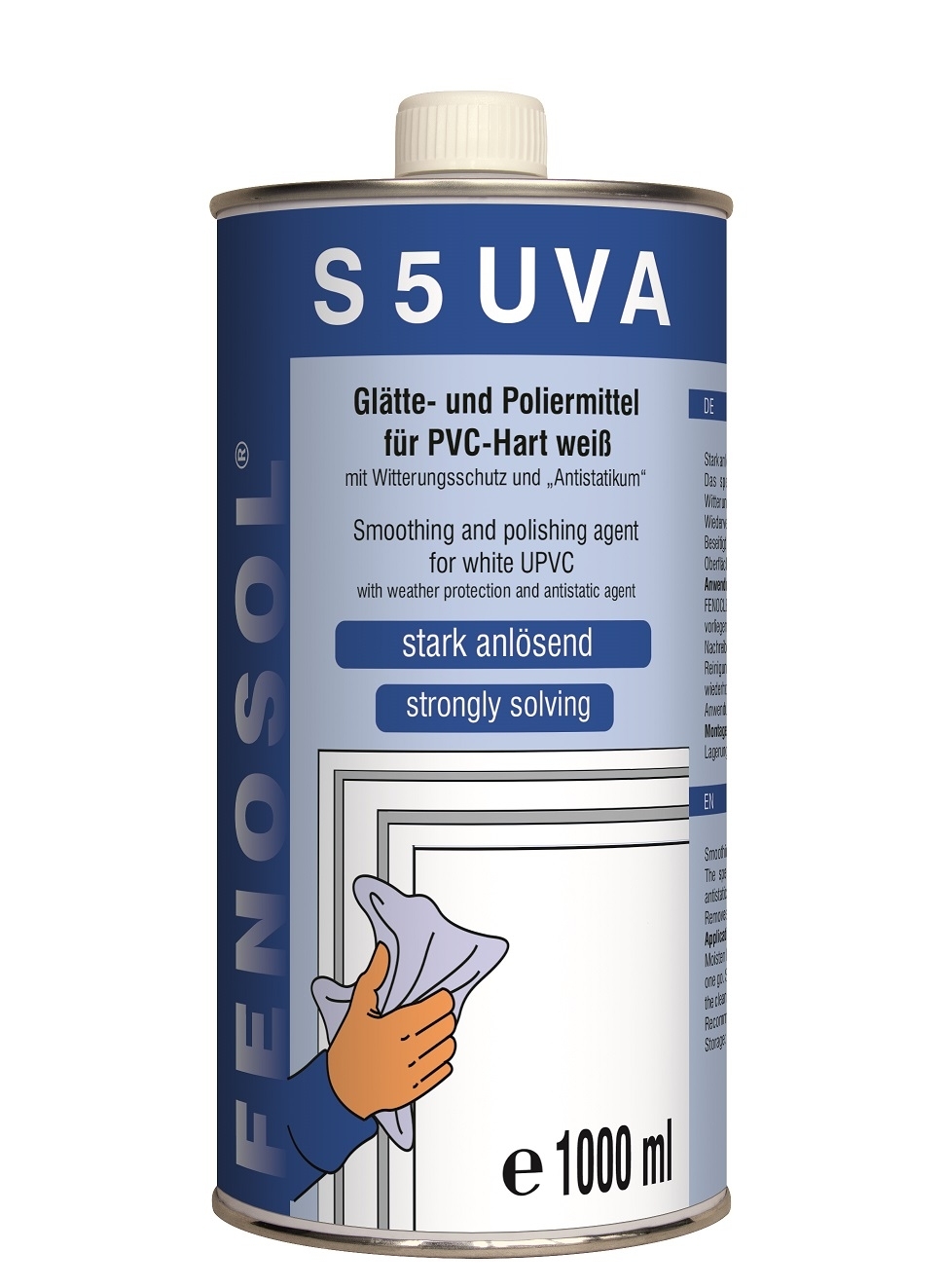 1l PVC Reiniger Fenosol S 5 S5 UVA Glättemittel  Spezialreiniger für PVC-Hart Anlösend