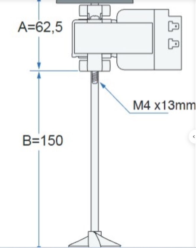 Rührwerksmotor Saber LT25 Zapfanlagen Nasskühler Wellenlänge 150mm Einbaumotor
