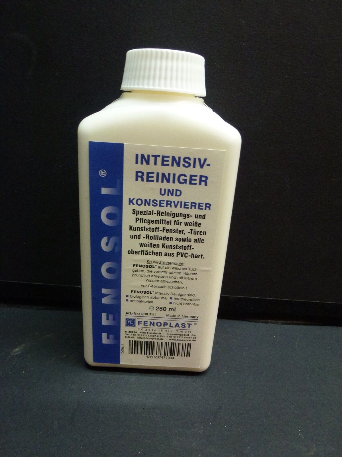 "17,96€/l" Fenosol Intensiv Reiniger für weiße Kunststofffenster Türen Rollladen 500ml 